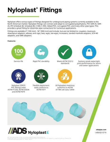 Nyloplast Fittings Product Sheet