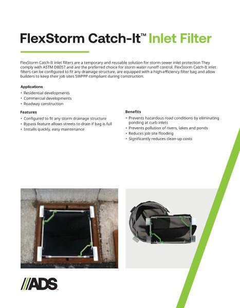 Inlet Filter Catch-It  Product Sheet