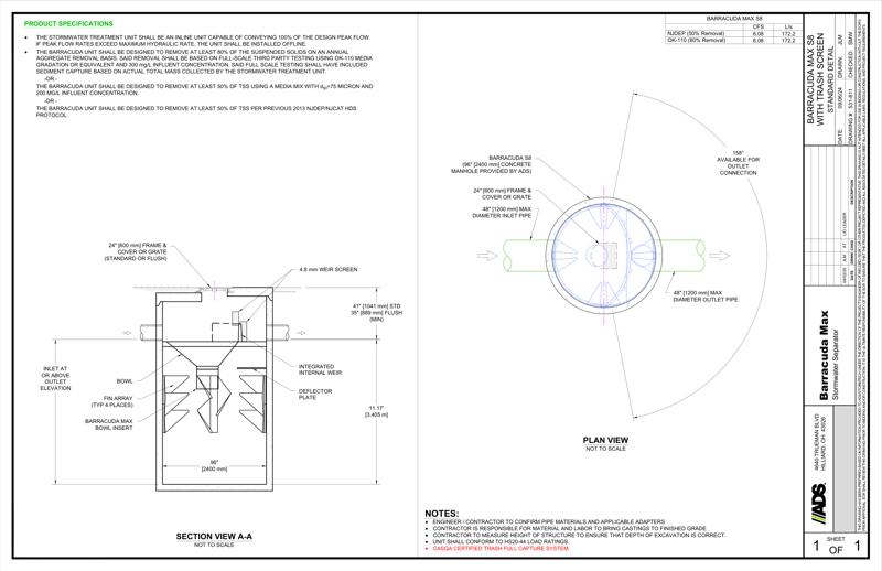 Barracuda Max S8 Trash Capture Detail