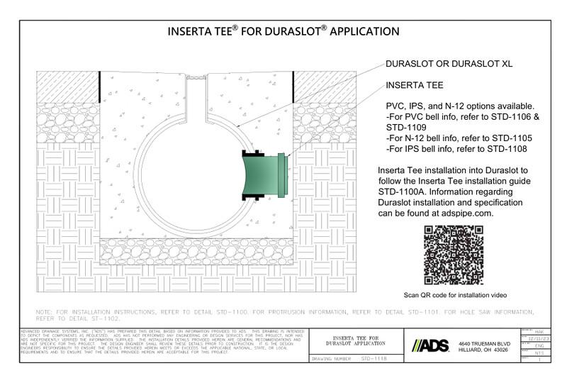 STD-1118 Inserta Tee® Fittings for Duraslot® Application Detail