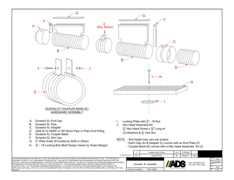 1480B Duraslot XL Assembly