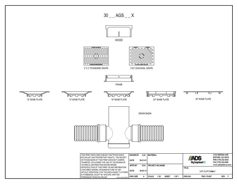 2' x 2' Family Nyloplast Detail 
