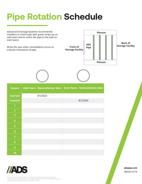Potato Pipe Rotation Schedule Sheet