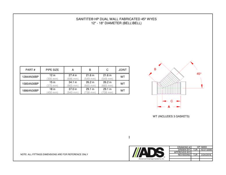 SaniTite HP Wyes Fittings Manual