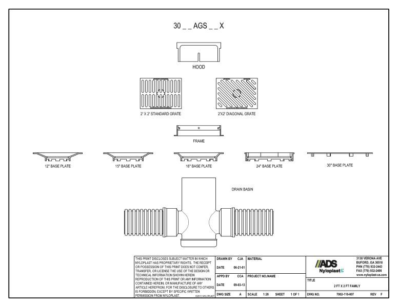 2' x 2' Family Nyloplast Detail 