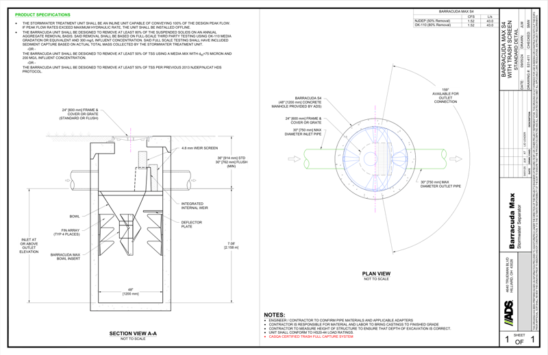 Barracuda Max S4 Trash Capture Detail