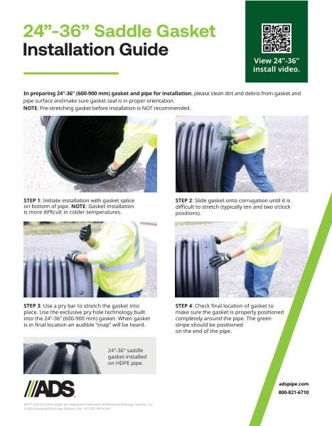 24-36 in Saddle Gasket Installation Guide