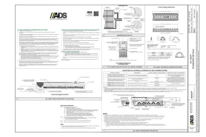 SC-160LP StormTech Full Detail Sheet