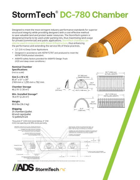 DC-780 StormTech Product Sheet